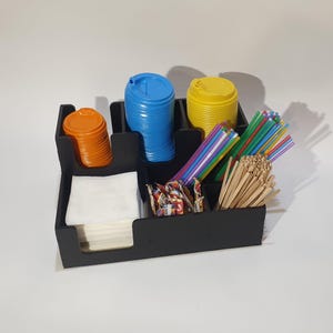 レーザーカット コーヒー バー スタンド ファイル | バー オーガナイザー pdf | ホーム デコレーション | コーヒー カップ スタンドの DIY ギフト、ベクター カッティング プラン
