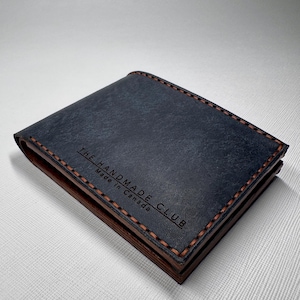 Cartera de cuero hecha a mano cuero badallasi cuero italiano regalo perfecto