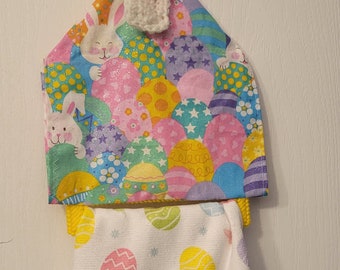 Fabric towel topper and Easter towel