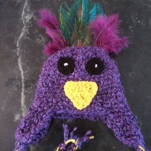 Peacock hat SALE  for baby or toddler  0-3mth to 18mth same price  Great for pics!