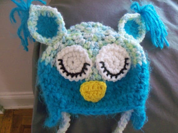 PDF Crochet Pattern Only Owl Hat for Baby Sizes 0-3mth to 2T