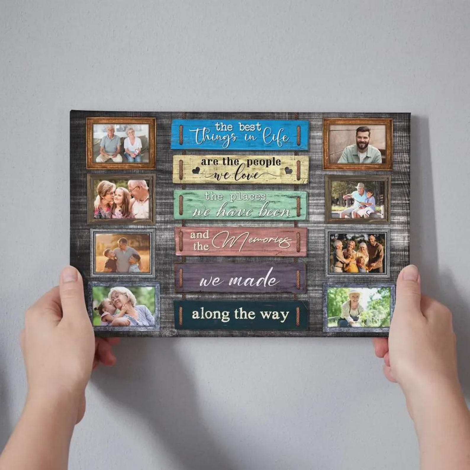 Demcanvas Personalized Family Photo Collage Canvas – “the Best Things ...