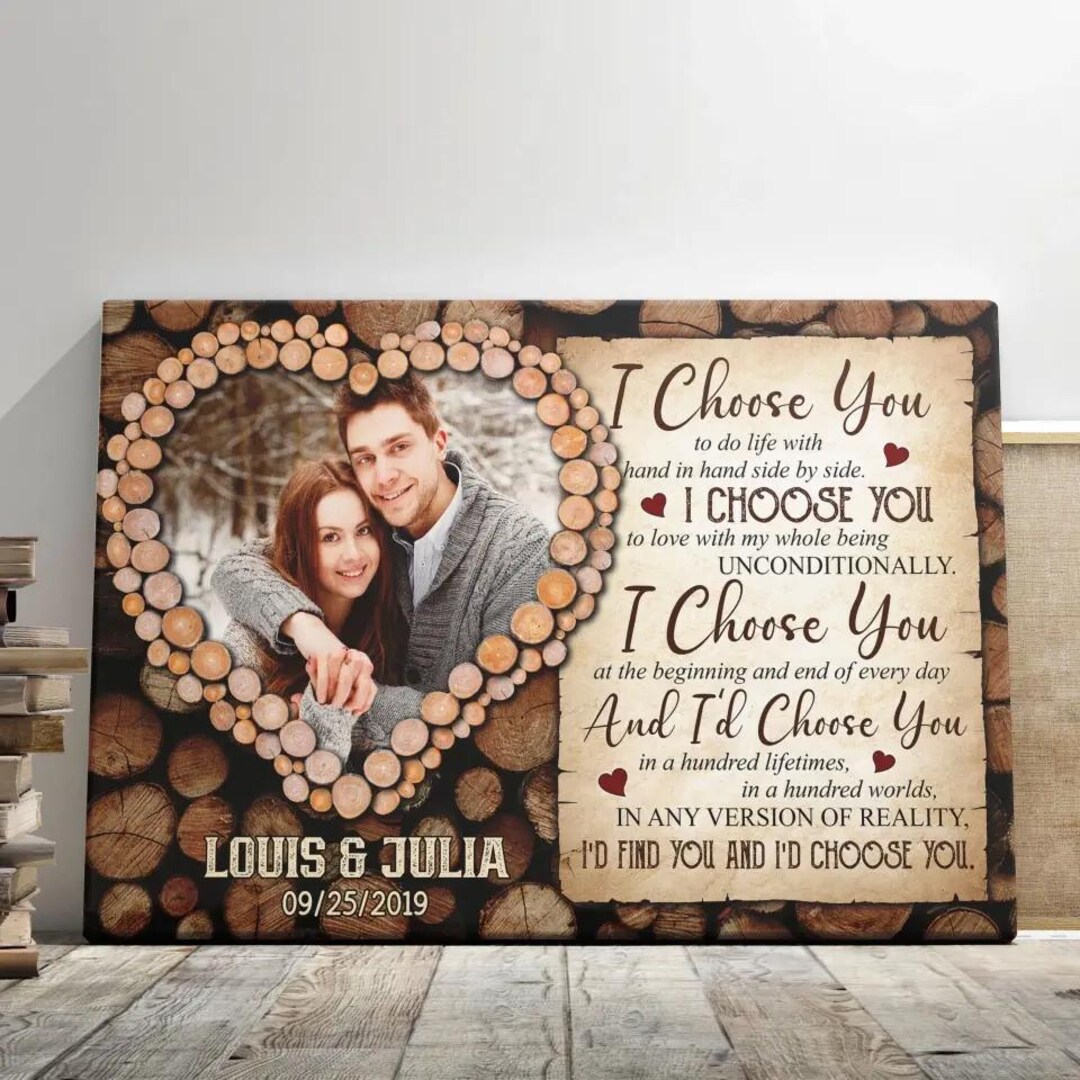 Custom Personalized Couple Canvas - Gift Idea For Couple - The Best Things In Life main image 1