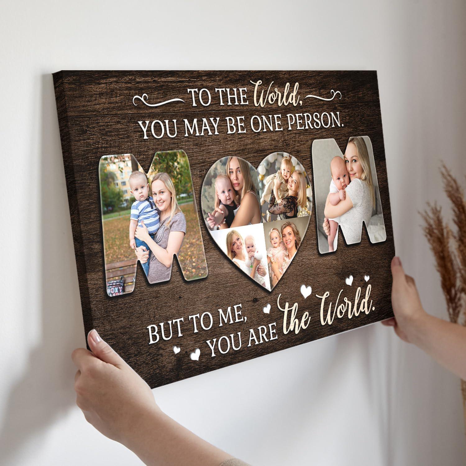 Mom Star Of Fame - Family Personalized Custom Vertical Canvas - Mother's Day, Birthday Gift For Mom