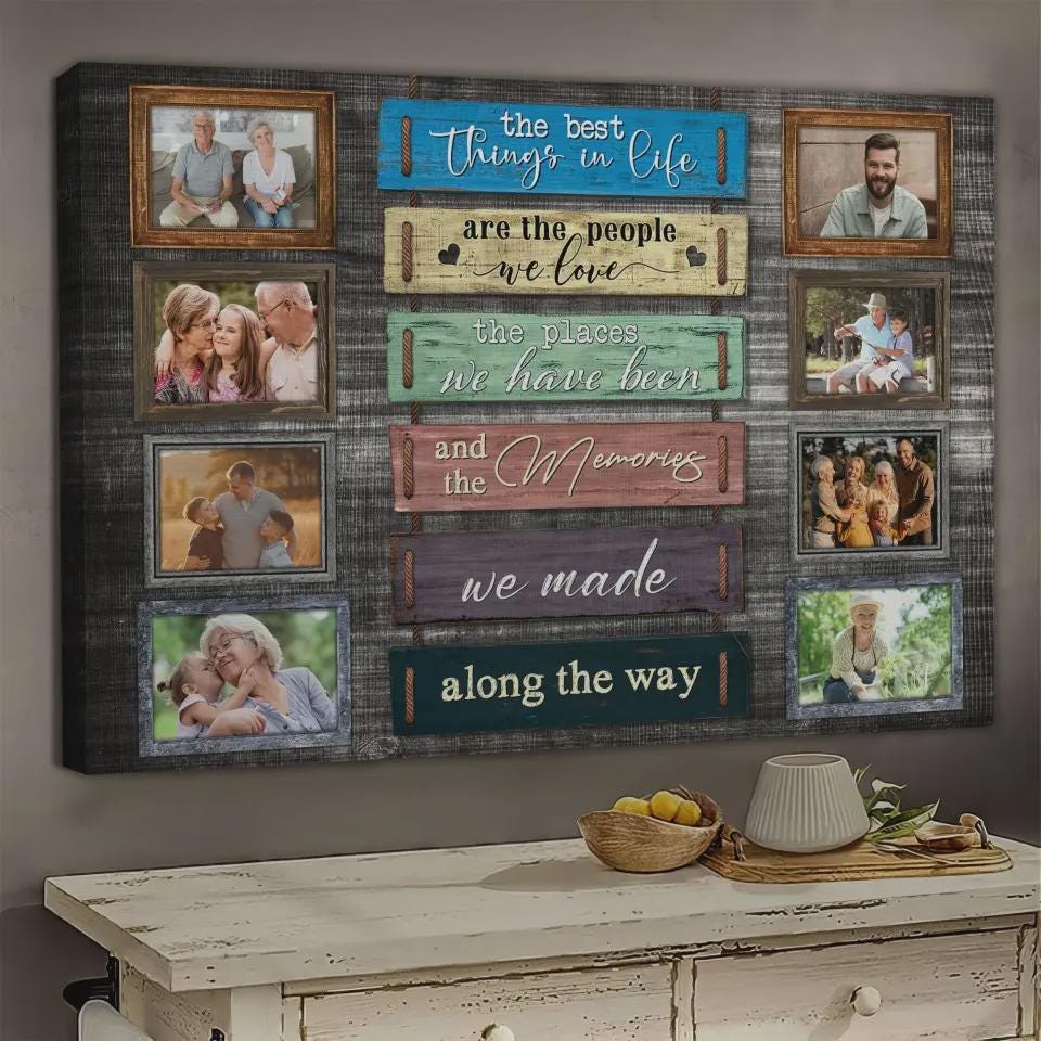 Demcanvas Personalized Family Photo Collage Canvas – “the Best Things ...