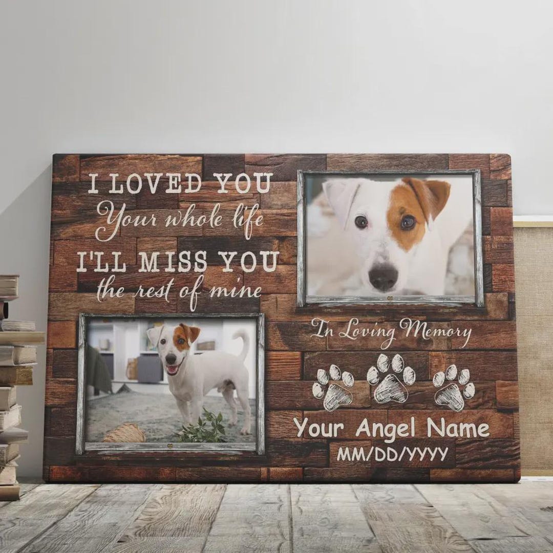 Personalized Photo Canvas Prints, Dog Loss Gifts, Pet Memorial Gifts ...