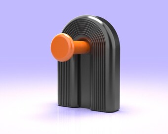 Gancio da parete ad arco moderno – File STL stampabile in 3D