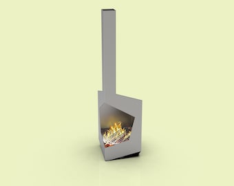 Fire Pit BBQ Combo: CNC Laser Cut DXF File (Welding Required)