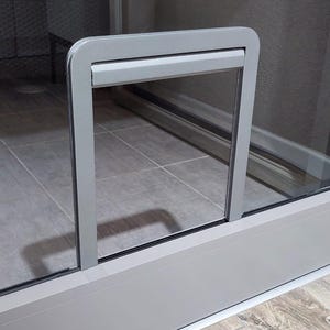 DIY Pet Door File | 3D Printable with Assembly Instructions | Customizable Transparent or Colored Door