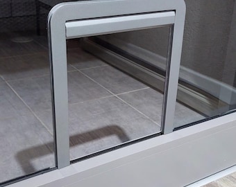 DIY Pet Door File | 3D Printable with Assembly Instructions | Customizable Transparent or Colored Door