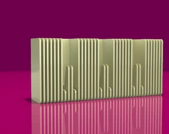 Appendiabiti da parete moderno multi-gancio – File STL stampabile in 3D per organizzare cappotti e accessori