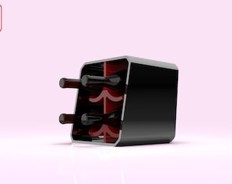 Modernes Weinregal STL-Datei | 3D Printable Flaschenhalter | Home & Bar Aufbewahrung | Digitaler Download