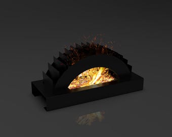 Modern Fire Pit DXF File: CNC Laser Cut Plan (PDF Instructions)