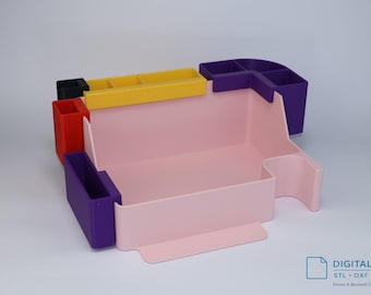 Bambu Lab A1 Waste Bin STL – Contenitore modulare per lo spurgo dei filamenti