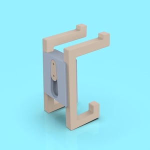 Geometric Dual Hook Wall Mount – 3D Printable STL File