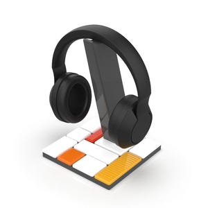 3D Printable Headphone Stand: Modern Geometric Design STL Files (PDF Guide)