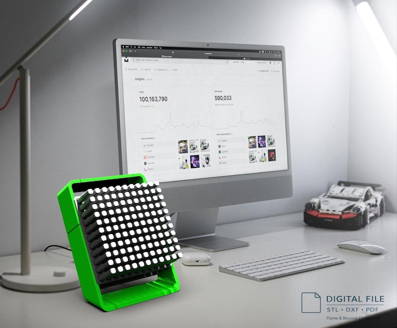 120 Copic Marker Organizer STL | 3D Printable Modular Storage Rack | Desk Stand for Artists image 1