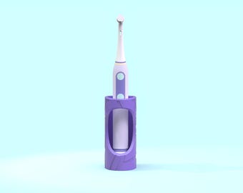 3D Printable Electric Toothbrush Holder: Braun Oral-B Charger Stand (STL)
