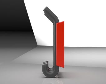 Gancio da parete pieghevole multi-gancio – File STL stampabile in 3D