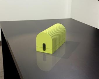 Classeur STL pour organiseur de câbles arrondis – Support pour cordon nervuré minimaliste | Boîte de rangement en fil métallique imprimable en 3D