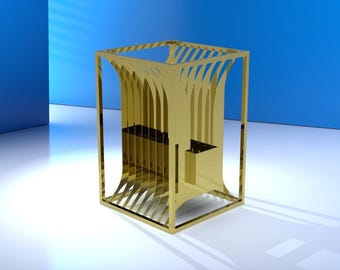 Modern Fire Pit CNC DXF File – Outdoor Patio Design (PDF Guide)