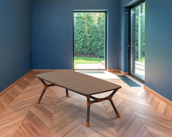 Modern Wood Coffee Table with 3D Printed Connectors (STL & DXF Files)