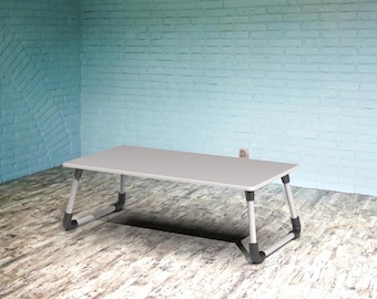 Modern Wood Coffee Table with 3D Printed Connectors (STL & DXF Files)