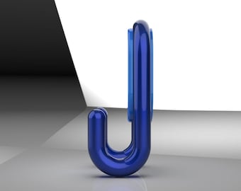 Double Hook with Rounded Design – 3D Printable STL File