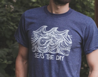 SEAS THE DAY - Men's Eco Tee