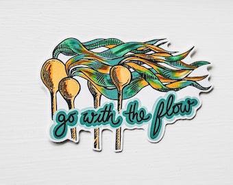 GO WITH THE flow sustainable paper stickers