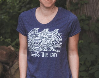 SEAS THE DAY - Womens Eco Tee