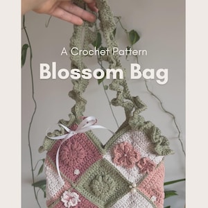 Patrón de ganchillo para el bolso Blossom / Descarga digital en PDF