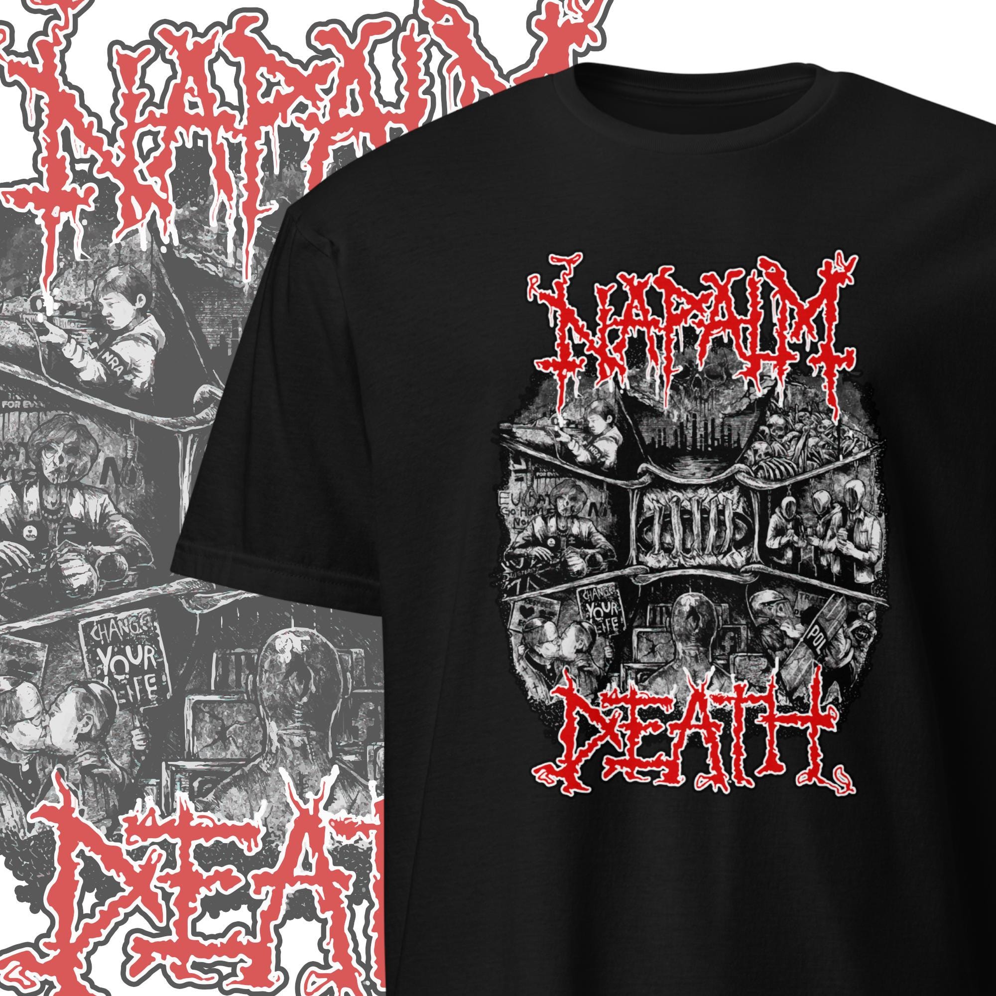 Napalm Death T Shirt - Etsy