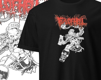Camiseta Full of Hell, ropa grindcore, unisex, metalero, ropa de calle