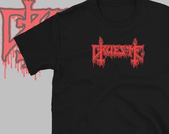 Camiseta de la banda Gruesome, ropa de heavy metal de la vieja escuela, merchandising de metal
