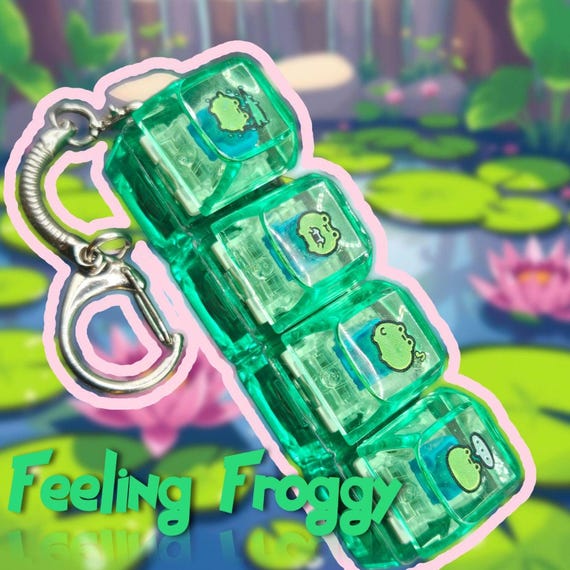 PressZen Feeling Froggy 4 Key Fidget w LED(Clicky Clicks)