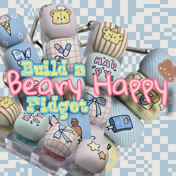 Beary Happy 4 Key Fidget (Build Your Own Silent, Clacky, or Colorful Creamy)
