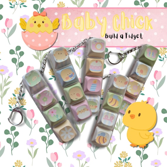Cute Baby Chick Build a Fidget! ( Make Yours Silent, Clacky, or Creamy)