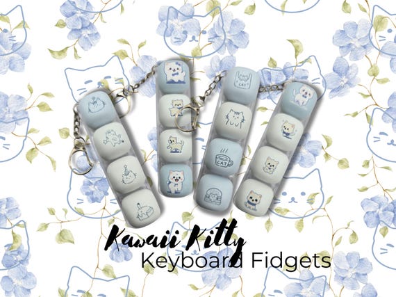 Kawaii Kitty Build A Fidget( Silent, Clacky, or Creamy)