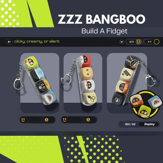 ZZZ BANGBOO!  - Build A Fidget Keychain!( Silent, Clacky, or Creamy)