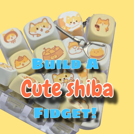 Build A Cute Shiba Inu Fidget! ( Silent, Clacky, or Creamy)