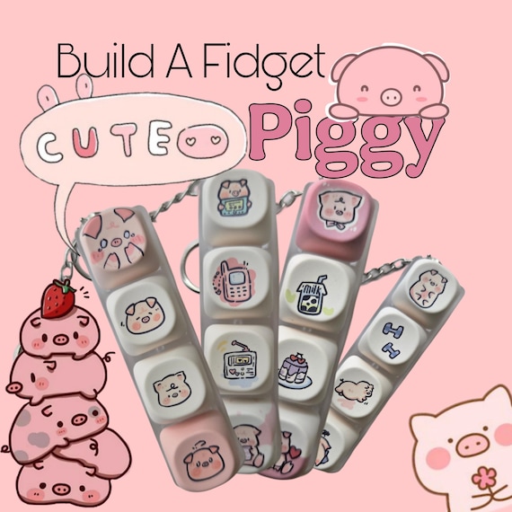 Build A Cute  Piggy Fidget! ( Silent, Clacky, or Creamy)