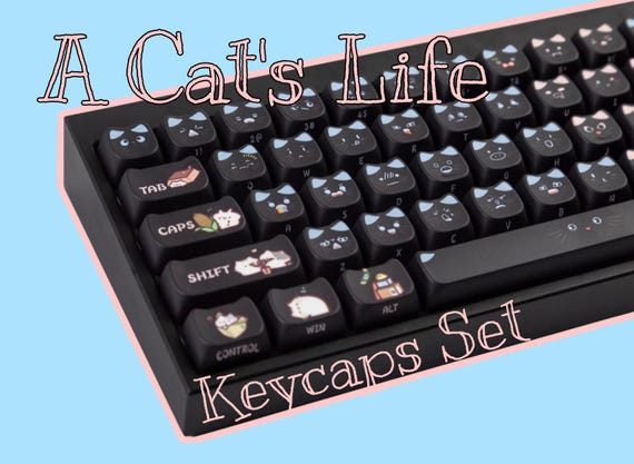 A Cat's Life Keycaps Set