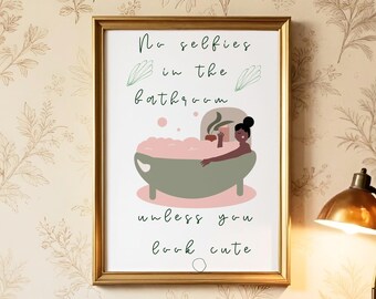 Funny Bathroom Wall Art Cheeky Wall Art Bathtub Decor Quote Print Minimalist Home Decor Art Modern Printable Digital Download Poster
