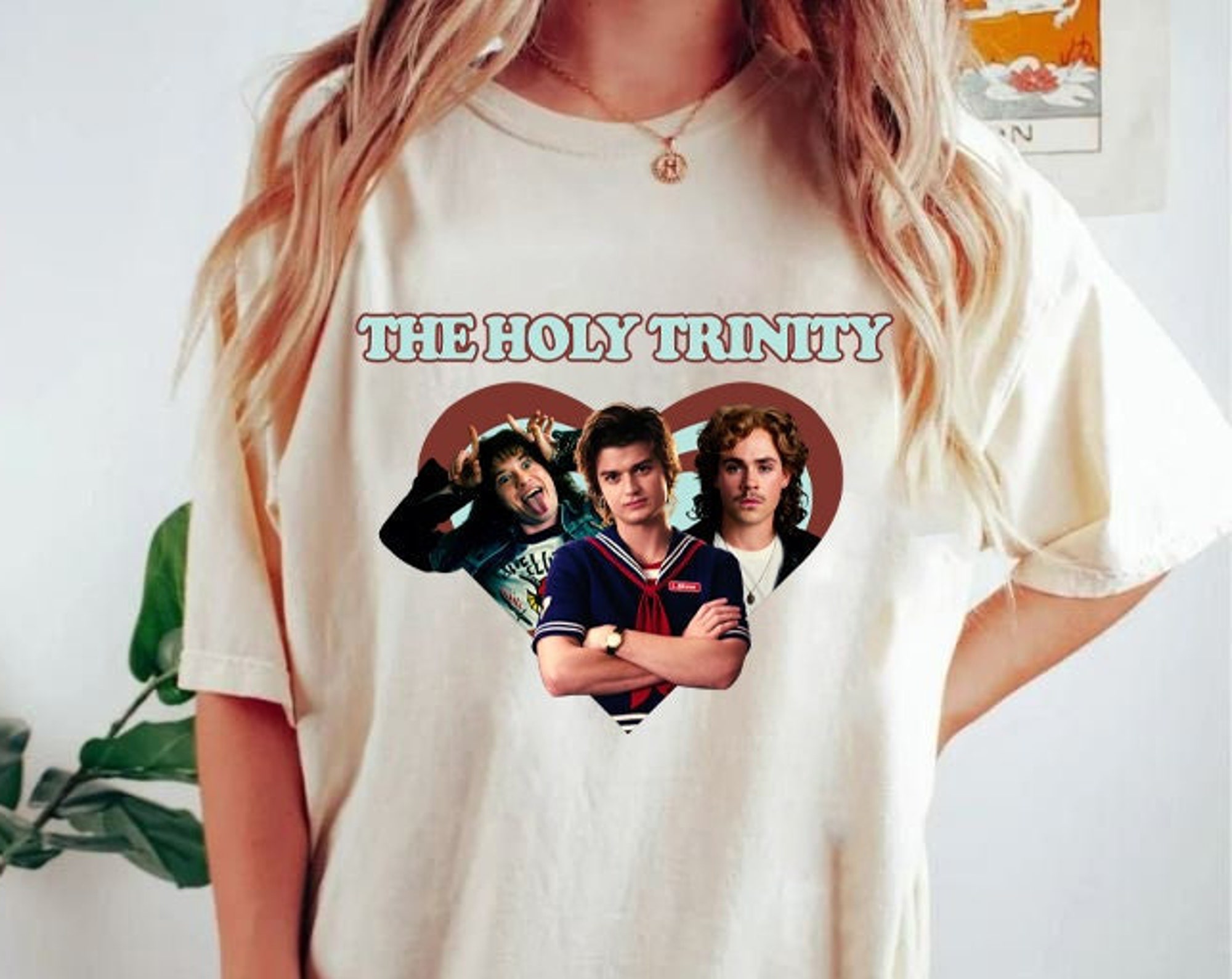 Discover Steve Harrington The Holy Trinity Shirt, Steve Harrington Merch, Joe Keery Tee, The Upside Down Tee