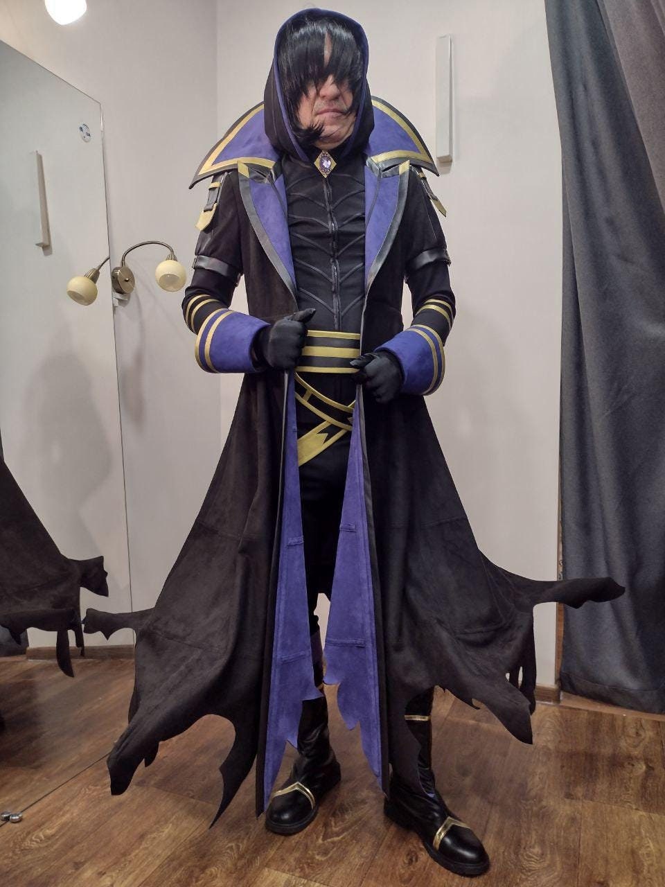 Cid, Shadow from The Eminence in Shadow Cosplay Costume, Custom-Made, Handcrafted, Unique Gift for Men & Women, Made to order, Handmade, Wig