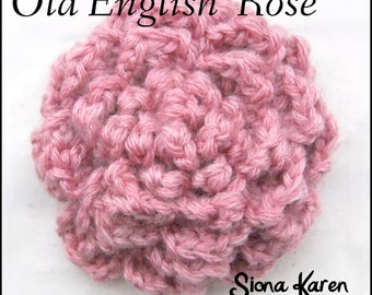 Old English Rose Crochet Pattern PDF