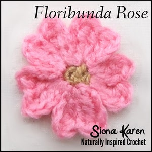 Floribunda Rose Crochet Pattern PDF
