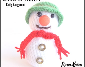 Snowman Crochet Pattern PDF