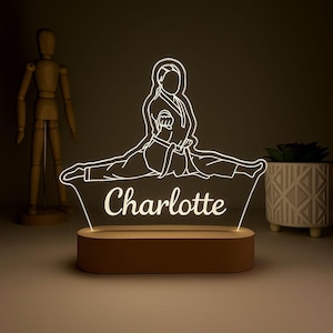 Personalized Karate Night Light, Martial Arts Decor Gift for Kids & Teens, Karate Kid LED Night Light, Karate Fighter Night Light,